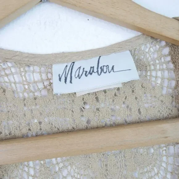 Vintage S M Lace Vest Longline Duster Shabby Chic Boho Hippy Festival Romantic - Picture 3 of 11